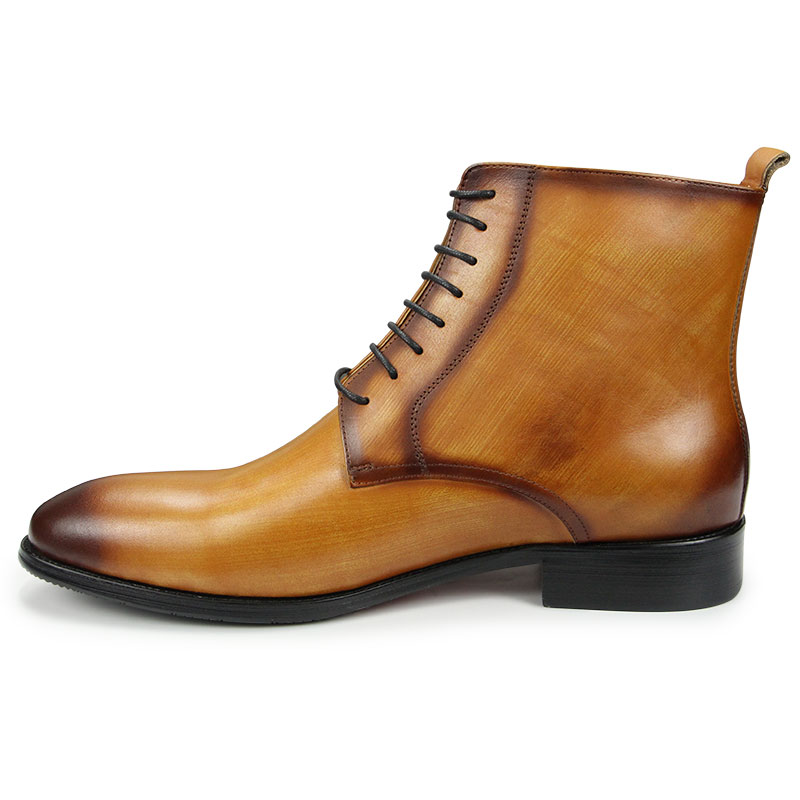 Bottines en cuir véritable sur mesure pour hommes – Élégance et confort quotidien – Image 6