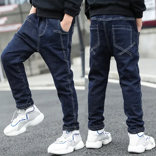 Nouveau design jeans garçons - Pantalon Pour Enfants - Taille Élastique – Image 2