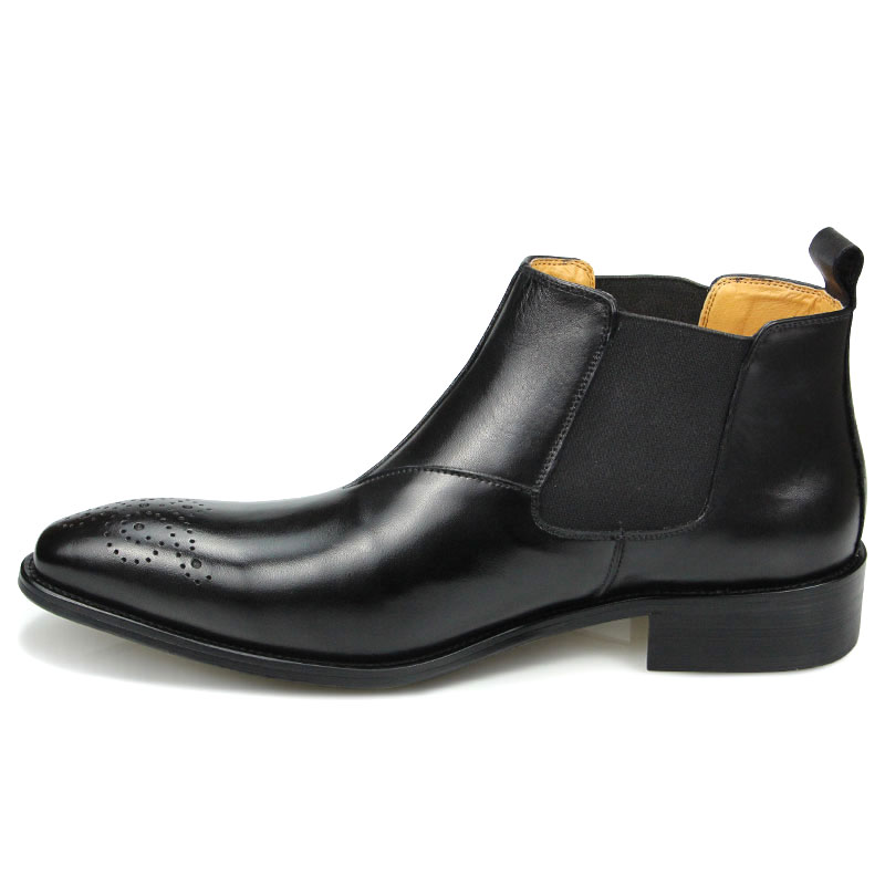 Bottines Chelsea en cuir PU de haute qualité pour hommes – Image 6