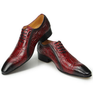Chaussures d'Affaires de Luxe pour Hommes - Modèle Oxford en Cuir de Vache Véritable