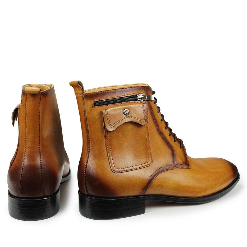 Bottines en cuir véritable sur mesure pour hommes – Élégance et confort quotidien – Image 5