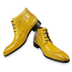 Boots de luxe en cuir véritable