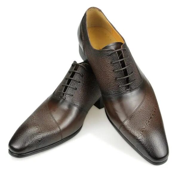 Mocassins de robe en cuir authentique