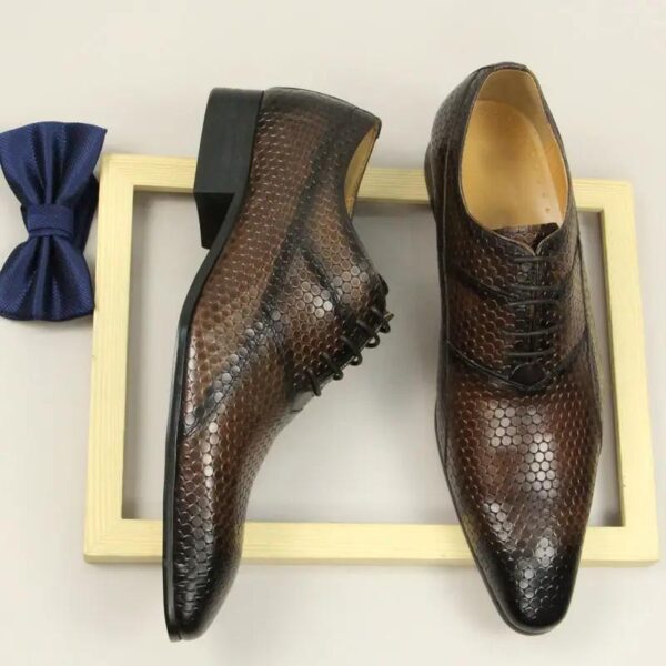 chaussures de luxe en cuir véritable