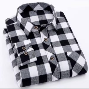 Chemise à carreaux décontractée pour homme, élégant et en coton
