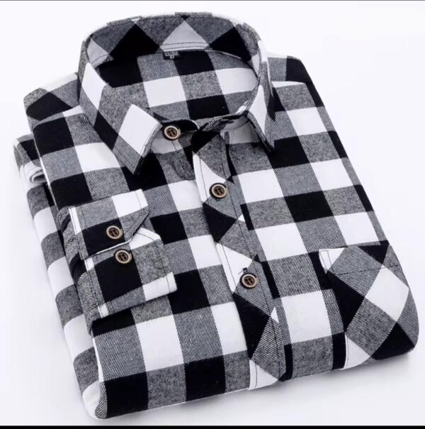 Chemise à carreaux décontractée pour homme, élégant et en coton
