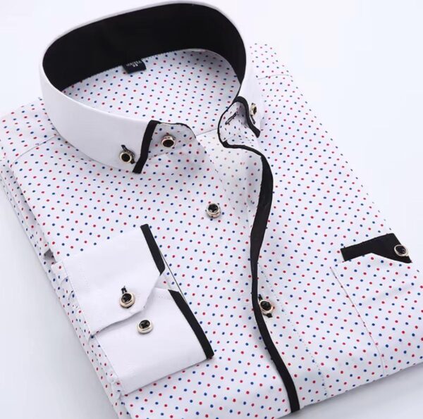 Chemise à carreaux décontractée pour homme, élégant et en coton – Image 2